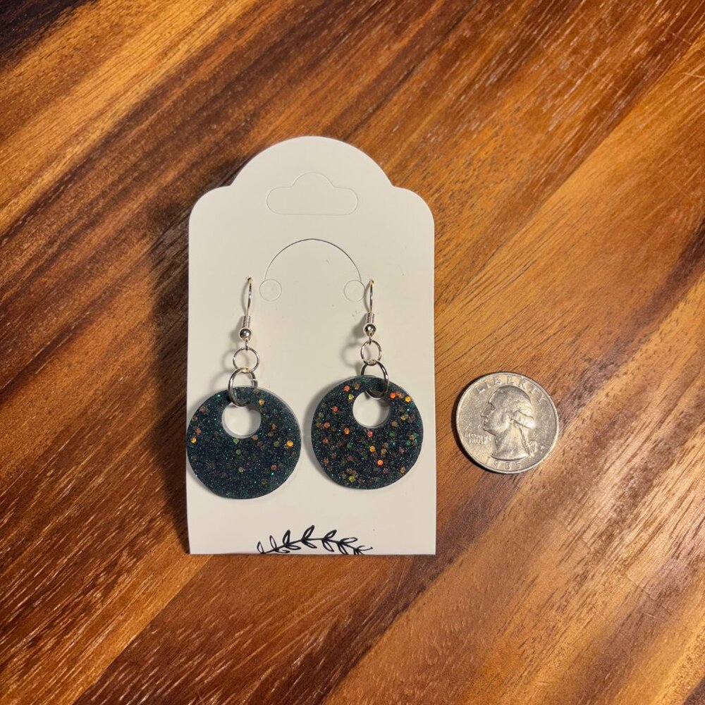 Night Sky Circular Earrings